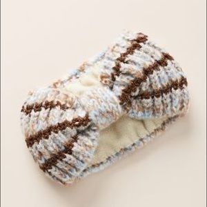 NWT Anthropologie Knit Fleece Ear Warmer headband